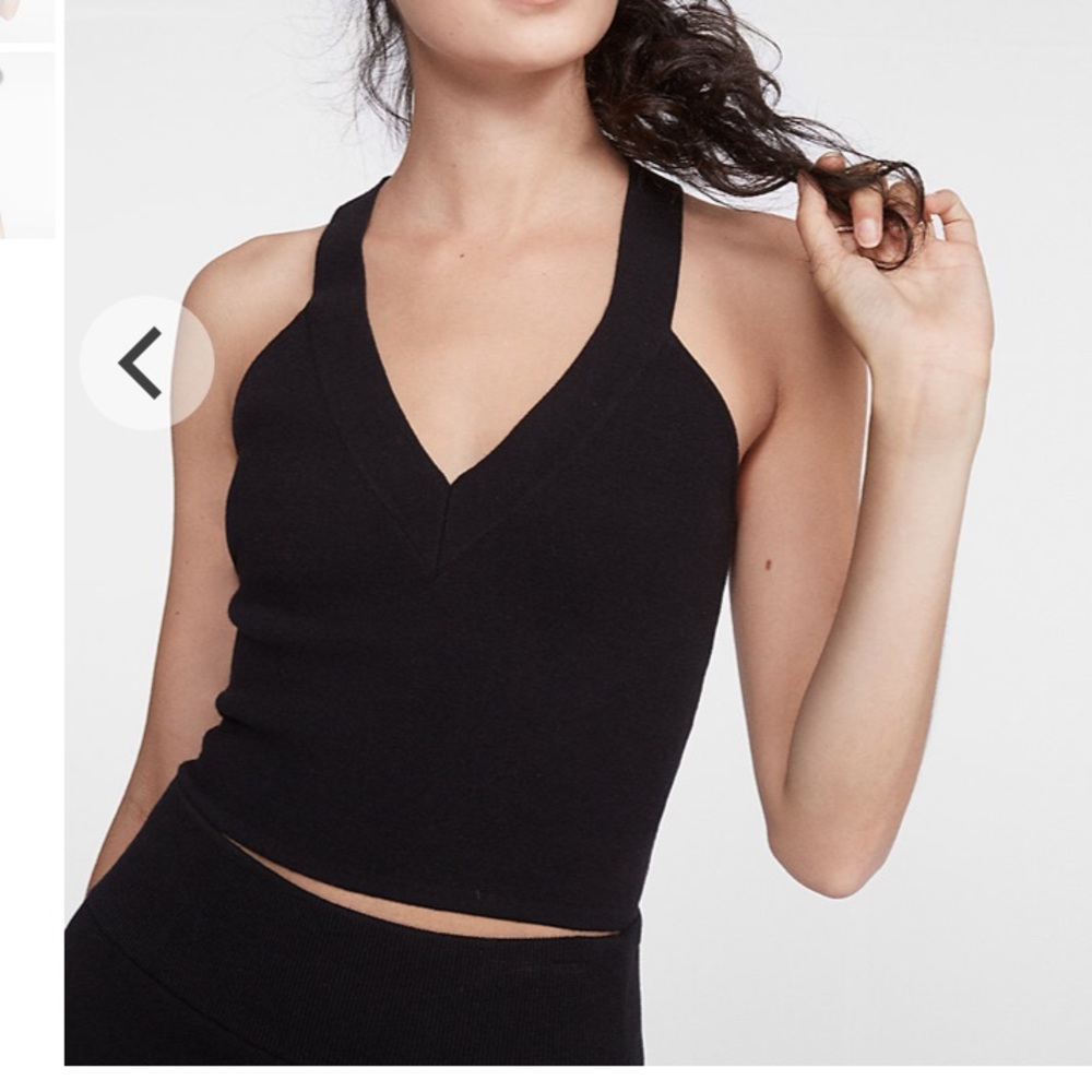 Express Black Crop Top